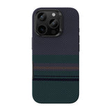 Apple iPhone 16 Pro Max Kılıf M-safe Şarj Özellikli Karbon Fiber Tasarımlı Benks Aurora ArmorPro Kevlar Kapak