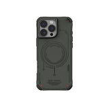 Apple iPhone 16 Pro Max Kılıf M-safe Şarj Özellikli Metal Kamera Çerçeveli Skinarma Mecha Serisi Kapak
