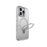 Apple iPhone 16 Pro Max Kılıf M-safe Şarj Özellikli Raptic Air Stand Serisi Buzlu Transparan Tasarımlı Standlı Kapak
