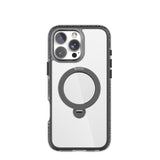 Apple iPhone 16 Pro Max Kılıf M-safe Şarj Özellikli Raptic AirJoy Serisi Boncuk Tasarımlı 360 Derece Dönebilen Standlı Kapak