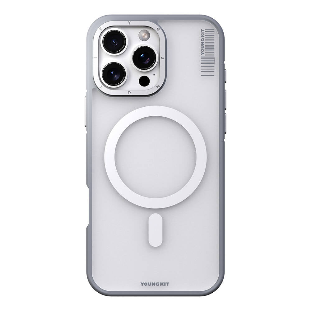 Apple iPhone 16 Pro Max Kılıf M-safe Şarj Özellikli Youngkit Rock Sand Serisi Kapak