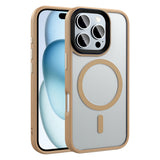Apple iPhone 16 Pro Max Kılıf Mat Arka Yüzey Wireless Şarj Özellikli Zore Flet M-safe Kapak