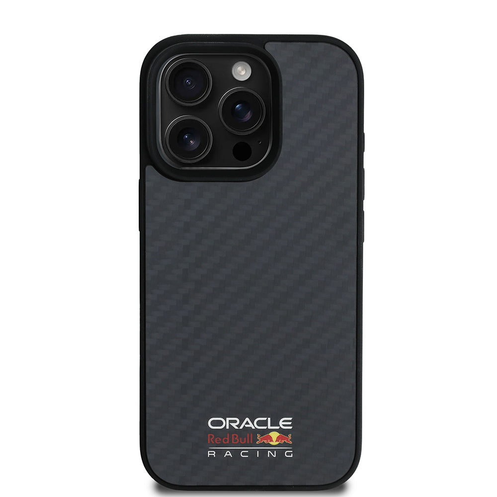 Apple iPhone 16 Pro Max Kılıf Redbull Orjinal Lisanslı M-safe Şarj Özellikli Karbon Fiber Tasarımlı Parlayan Logolu Kapak
