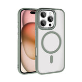 Apple iPhone 16 Pro Max Kılıf Wireless Şarj Özellikli Zore Krom M-safe Silikon Kapak