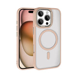 Apple iPhone 16 Pro Max Kılıf Wireless Şarj Özellikli Zore Krom M-safe Silikon Kapak