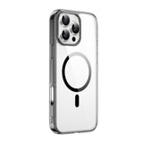 Apple iPhone 16 Pro Max Kılıf Wiwu MCC-101 iShield Pro Serisi M-safe Şarj Özellikli Crystal Sert PC Kapak