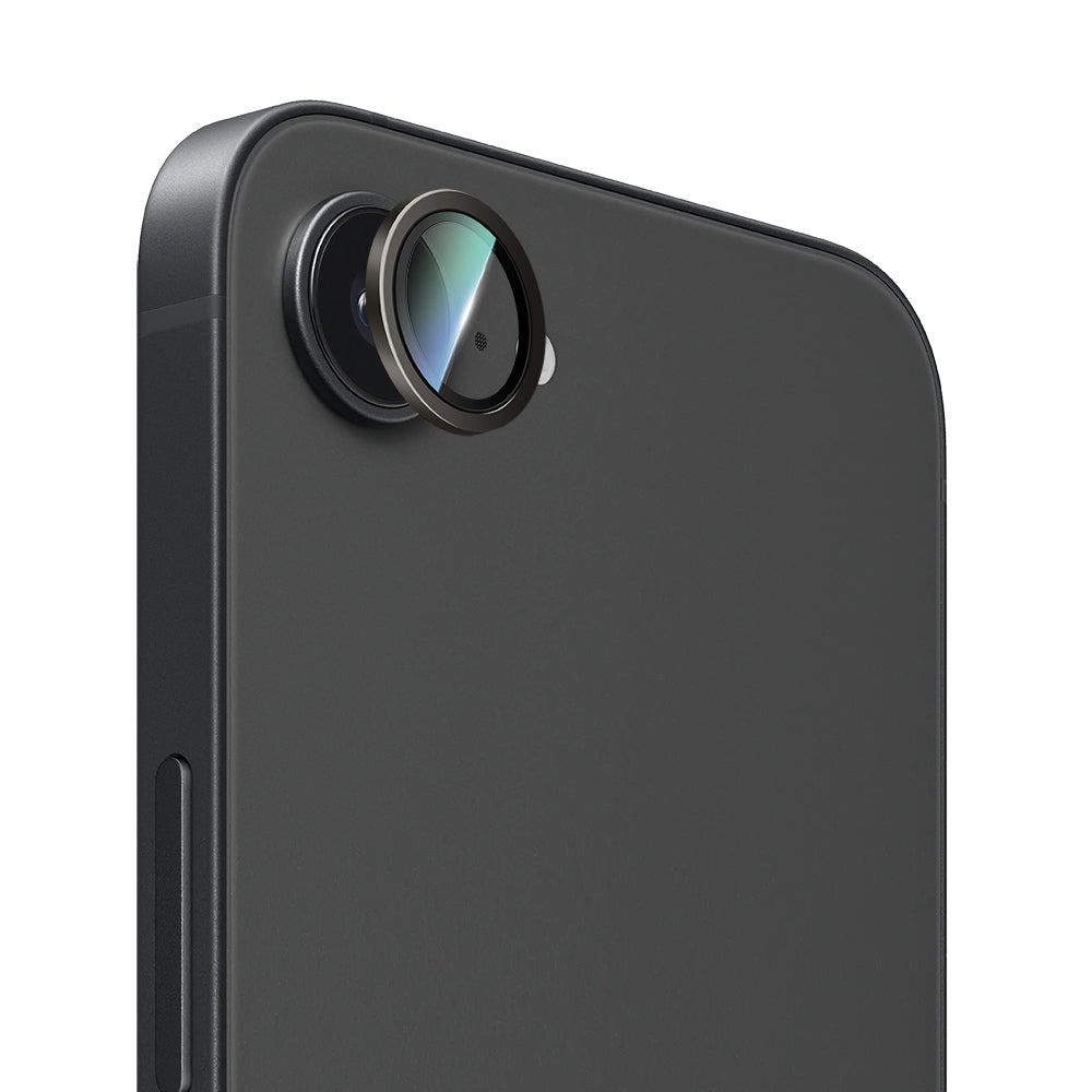Apple iPhone 16E CaseWorld Alloy Serisi Oleofobik Anti Reflective Kamera Lens Koruyucu