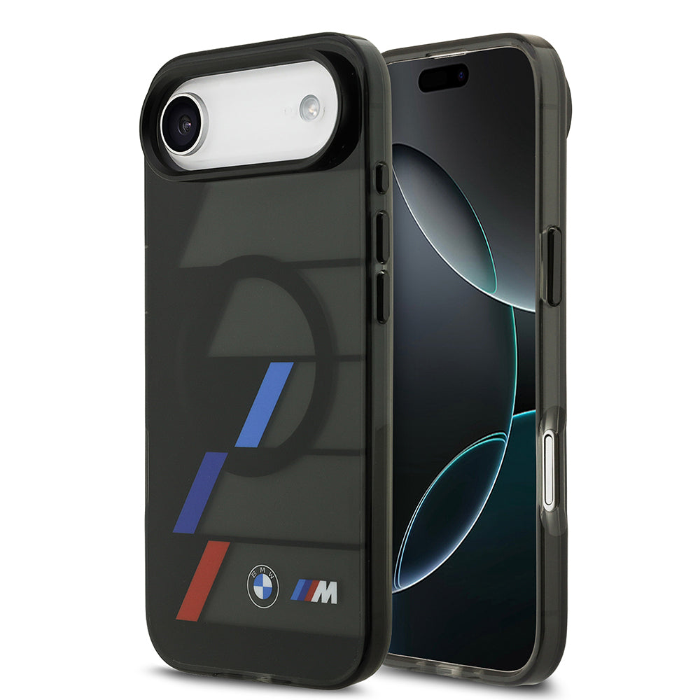 Apple iPhone 17 Air Kılıf BMW Orjinal Lisanslı M-safe Şarj Özellikli IML Baskılı Üç Renkli M Dizayn Kapak