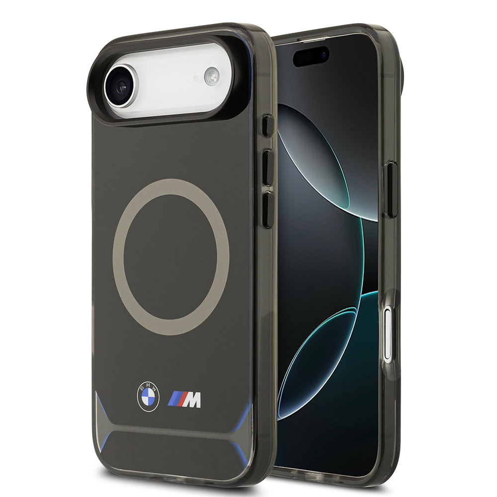 Apple iPhone 17 Air Kılıf BMW Orjinal Lisanslı M-safe Şarj Özellikli Metal Buton Tasarımlı IML Baskılı M Dizayn Kapak