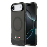Apple iPhone 17 Air Kılıf BMW Orjinal Lisanslı M-safe Şarj Özellikli Metal Buton Tasarımlı Tranparan M Dizayn Kapak