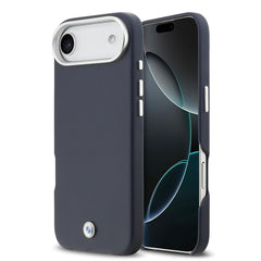 Apple iPhone 17 Air Kılıf BMW Orjinal Lisanslı M-safe Şarj Özellikli Metal Logolu Tam Kaplama Deri Kapak