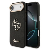 Apple iPhone 17 Air Kılıf Guess Orjinal Lisanslı 4G Büyük Metal Kamera Çerçeveli ve Logolu Glitter Kapak