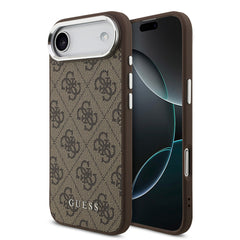 Apple iPhone 17 Air Kılıf Guess Orjinal Lisanslı M-safe Şarj Özellikli 4G Klasik Yazı Logolu Kapak