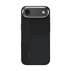 Apple iPhone 17 Air Kılıf M-safe Şarj Özellikli Karbon Fiber Benks Montage Hybrid ArmorPro Kevlar Kapak