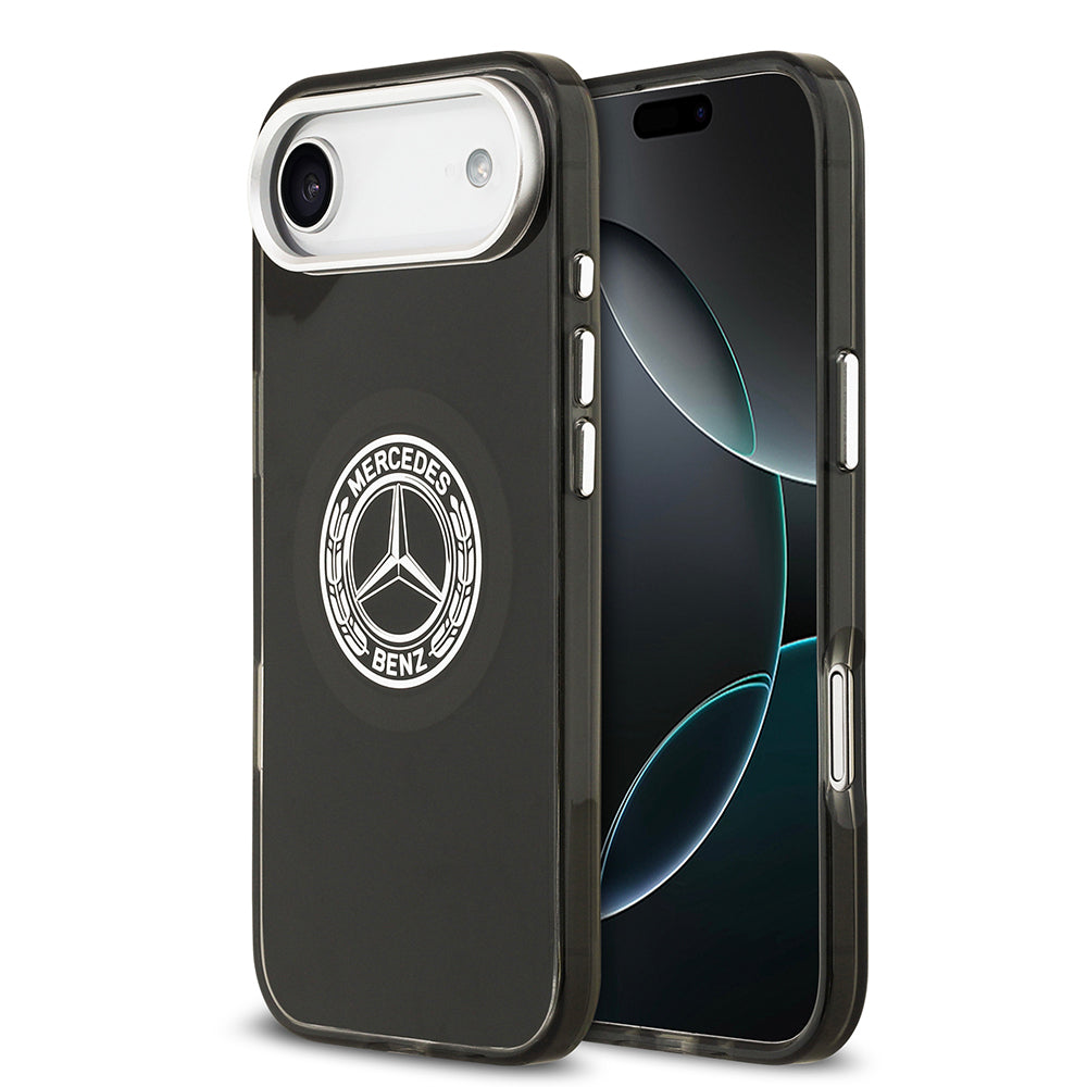 Apple iPhone 17 Air Kılıf Mercedes Benz Orjinal Lisanslı M-safe Şarj Özellikli Çift Katmanlı PC Nostaljik Yıldız Dizayn Kapak