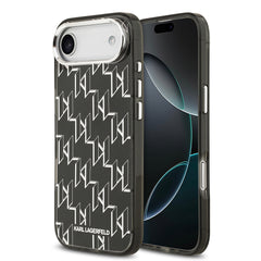 Apple iPhone 17 Air Kılıf Orjinal Lisanslı M-safe Şarj Özellikli Karl Lagerfeld IML Baskılı Monogram Dizayn Kapak