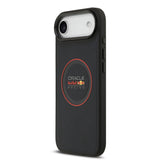 Apple iPhone 17 Air Kılıf Redbull Orjinal Lisanslı M-safe Şarj Özellikli Kırmızı Halka ve Logo Kabartmalı PU Deri Kapak