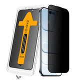 Apple iPhone 17 Air Zore 2.5D Oliv Privacy Temperli Cam Ekran Koruyucu + Kolay Uygulama Aparatı