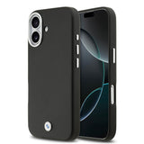 Apple iPhone 17 Kılıf BMW Orjinal Lisanslı M-safe Şarj Özellikli Metal Logolu Tam Kaplama Deri Kapak