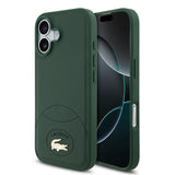 Apple iPhone 17 Kılıf Lacoste Orjinal Lisanslı M-safe Şarj Özellikli PU Deri Tasarımlı Metal Logolu Kapak