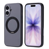 Apple iPhone 17 Kılıf M-Safe Şarj Özellikli Standlı Zore Proton Silikon Kapak