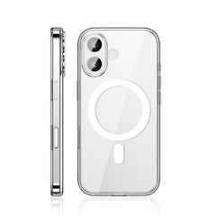 Apple iPhone 17 Kılıf M-safe Şarj Özellikli Transparan Sert PC Wlons Pita Kapak