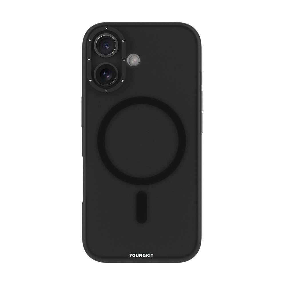 Apple iPhone 17 Kılıf M-safe Şarj Özellikli Youngkit Hidden Sand Serisi Kapak