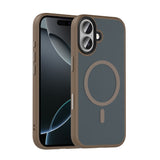 Apple iPhone 17 Kılıf Mat Arka Yüzey Wireless Şarj Özellikli Zore Flet M-safe Kapak