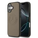 Apple iPhone 17 Kılıf Mercedes Benz Orjinal Lisanslı M-safe Şarj Özellikli Hakiki Deri Nostaljik Yıldız Dizayn Kapak