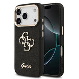 Apple iPhone 17 Pro Kılıf Guess Orjinal Lisanslı 4G Büyük Metal Kamera Çerçeveli ve Logolu Glitter Kapak