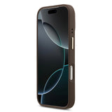 Apple iPhone 17 Pro Kılıf Guess Orjinal Lisanslı M-safe Şarj Özellikli Sıcak Baskılı Yazı Logolu PU Deri Peony Kapak