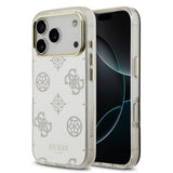 Apple iPhone 17 Pro Kılıf Guess Orjinal Lisanslı Metal Kamera Çerçeveli Simli Aynalı Kapak
