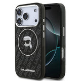 Apple iPhone 17 Pro Kılıf Karl Lagerfeld Orjinal Lisanslı IML Baskılı KL Heads Kapak