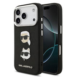 Apple iPhone 17 Pro Kılıf Karl Lagerfeld Orjinal Lisanslı Metal Logolu K&C Heads Pin Kapak