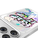 Apple iPhone 17 Pro Kılıf M-safe Şarj Özellikli 3D Baskılı Tasarım Mutural Graffiti Serisi Kapak