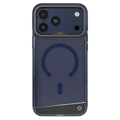 Apple iPhone 17 Pro Kılıf M-safe Şarj Özellikli Airbag Tasarımlı O-Ring Şeffaf Kajsa Trans Alüminyum Shield Serisi Kapak