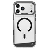 Apple iPhone 17 Pro Kılıf M-safe Şarj Özellikli Airbag Tasarımlı O-Ring Şeffaf Kajsa Trans Alüminyum Shield Serisi Kapak