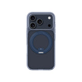 Apple iPhone 17 Pro Kılıf M-Safe Şarj Özellikli Airbag Tasarımlı Standlı AmazingThing Titan Pro MagSpin Kapak