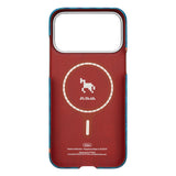 Apple iPhone 17 Pro Kılıf M-safe Şarj Özellikli Aramid Fiber Pitaka Edge Serisi Happiness Rides Kapak