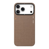 Apple iPhone 17 Pro Kılıf M-safe Şarj Özellikli Aramid Fiber Youngkit 1500D Kevlar Extreme Wing Titanyum-Gold Serisi Kapak