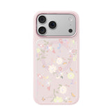 Apple iPhone 17 Pro Kılıf M-safe Şarj Özellikli Çiçek Tasarımlı Mutural Flower Serisi Kapak