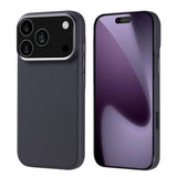 Apple iPhone 17 Pro Kılıf M-safe Şarj Özellikli Karbon Fiber Görünümlü Zore Nekst Kapak