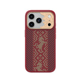 Apple iPhone 17 Pro Kılıf M-safe Şarj Özellikli Karbon Fiber Tasarımlı Benks Knight ArmorPro Kevlar Kapak