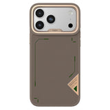 Apple iPhone 17 Pro Kılıf M-safe Şarj Özellikli O-Ring Metal Kamera Çerçeveli Kajsa Matrix Collection Kapak