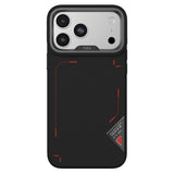 Apple iPhone 17 Pro Kılıf M-safe Şarj Özellikli O-Ring Metal Kamera Çerçeveli Kajsa Matrix Collection Kapak