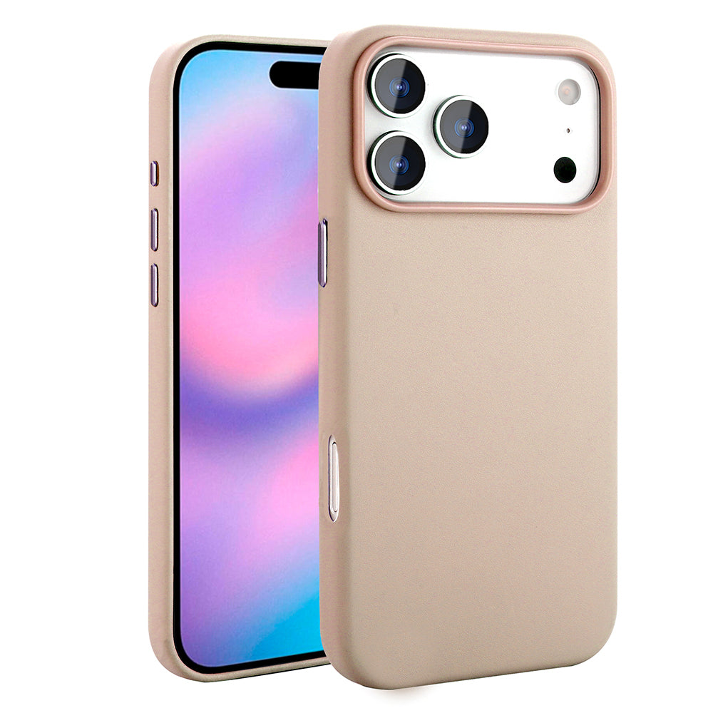 Apple iPhone 17 Pro Kılıf M-safe Şarj Özellikli PU Deri Görünümlü Zore Kupra Kapak