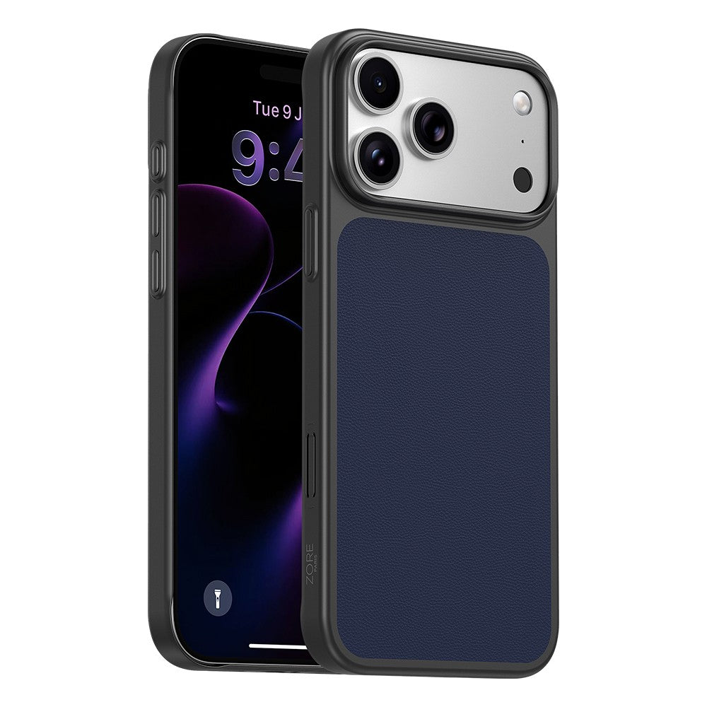 Apple iPhone 17 Pro Kılıf M-Safe Şarj Özellikli PU Zore Paris Trexo Sert PC Kapak