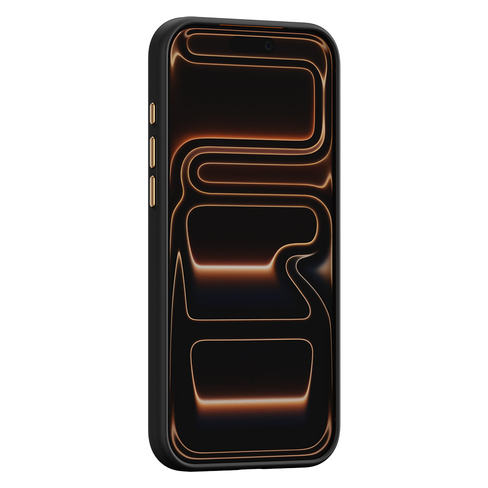 Apple iPhone 17 Pro Kılıf M-safe Şarj Özellikli Raptic Aramid Dual Rise Serisi 24 Ayar Altın Kaplamalı Kapak