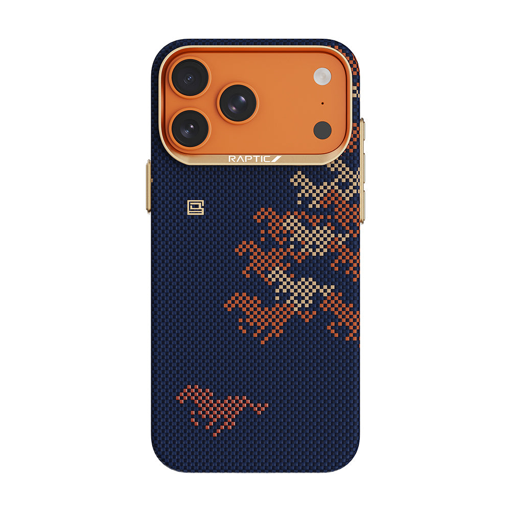 Apple iPhone 17 Pro Kılıf M-safe Şarj Özellikli Raptic Aramid Skin Chivalry Serisi Kapak