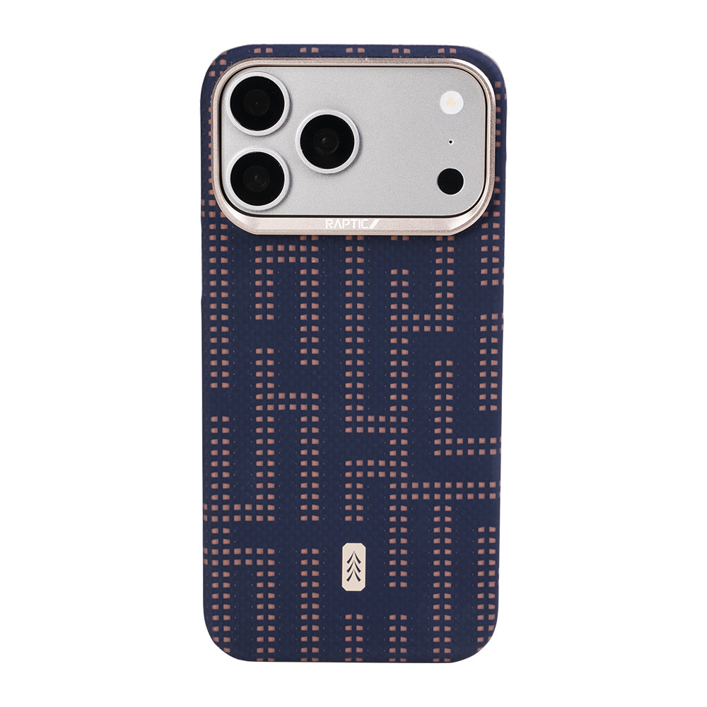 Apple iPhone 17 Pro Kılıf M-safe Şarj Özellikli Raptic Aramid Skin Serisi Karbon Kapak